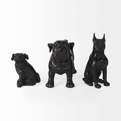 Mercana - Cadence 4L x 5W Black Resin Pug Dog - 57798 view 5
