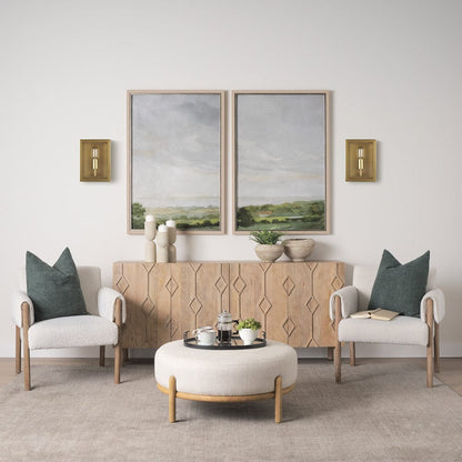 Mercana - Cairn Brushed Gold Metal w/ Glass 1-Light Wall Sconce - 70446_CLOSEOUT view 8