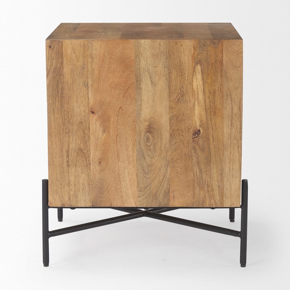 Mercana - Cairo 22.0L x 22.0W x 26.0H Wood 2 Drawer Accent table - 69923 view 3