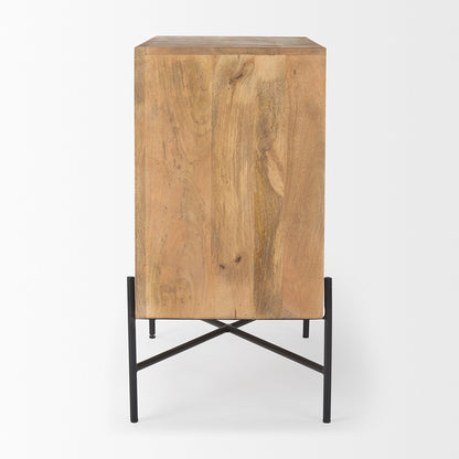 Mercana - Cairo 36.0L x 19.5W x 36.0H 2 Door Wood and Metal Cabinet - 69754 view 3