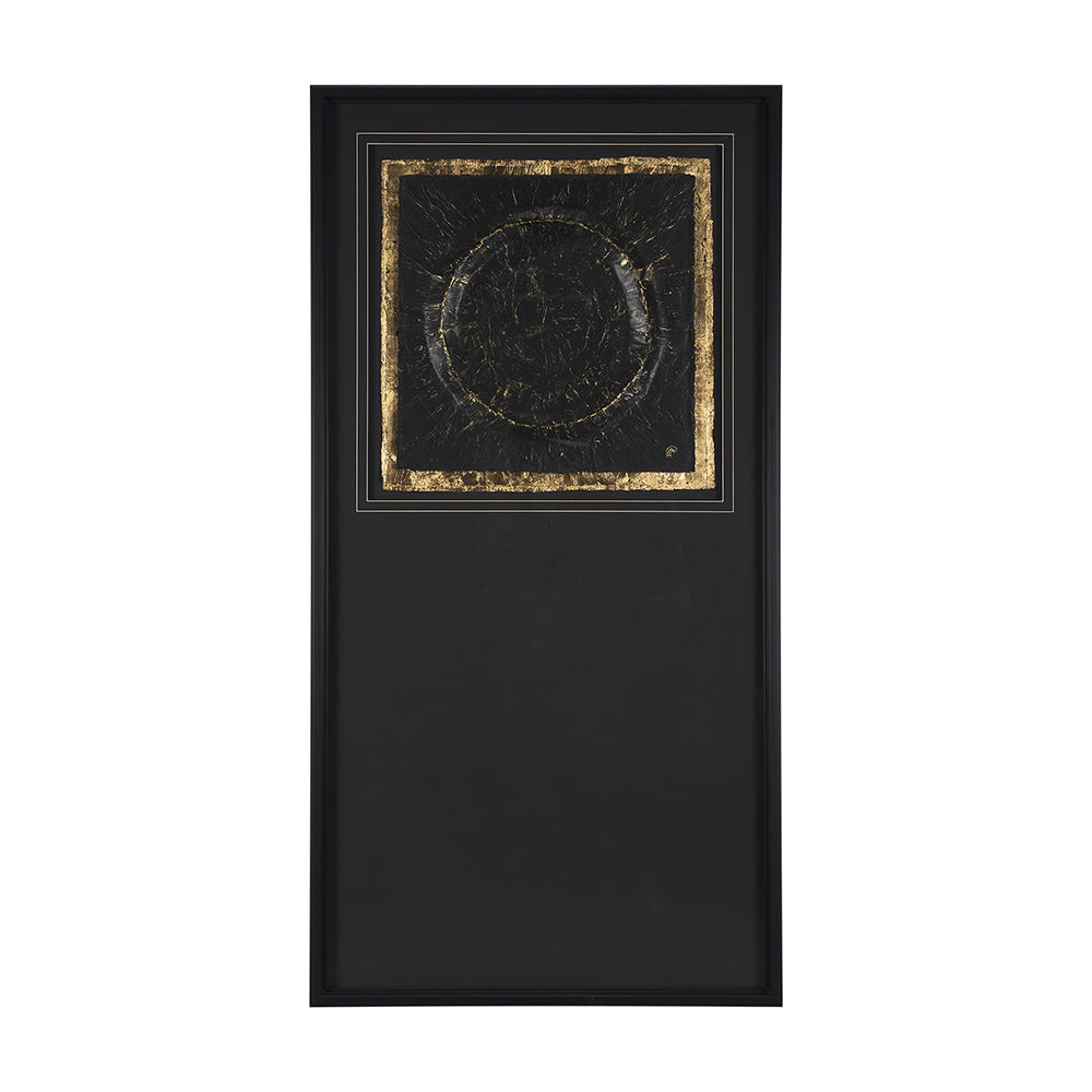 Mercana - Caldera Black by Studio M a handmade Original Framed Artwork under Glass - 15146 view 1