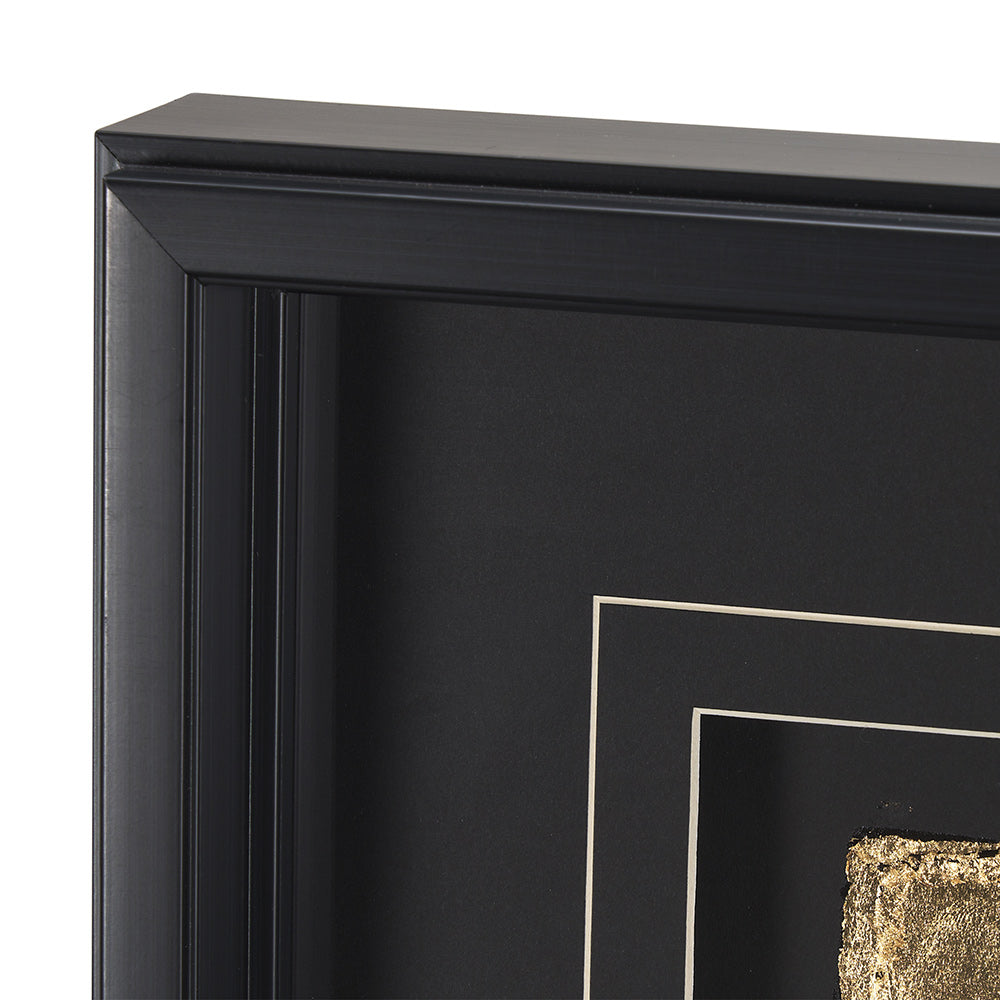 Mercana - Caldera Black by Studio M a handmade Original Framed Artwork under Glass - 15146 view 4