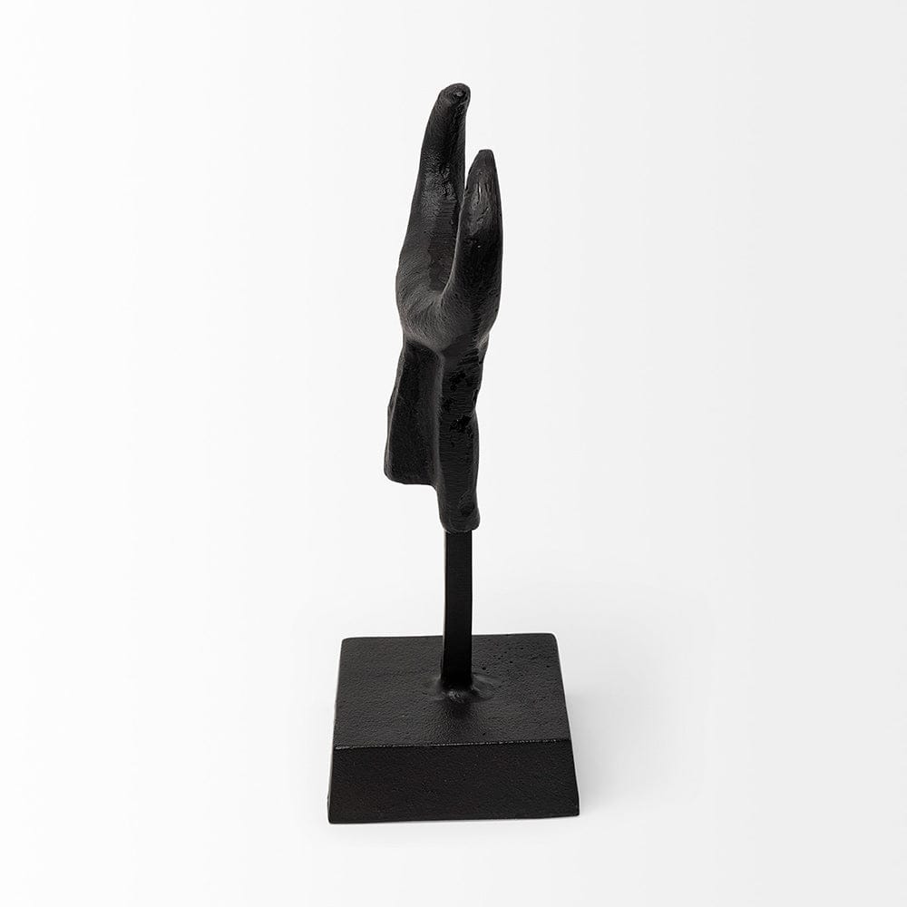 Mercana - Caleb 4L x 5W Black Metal Tribal Figurine - 69085 view 3