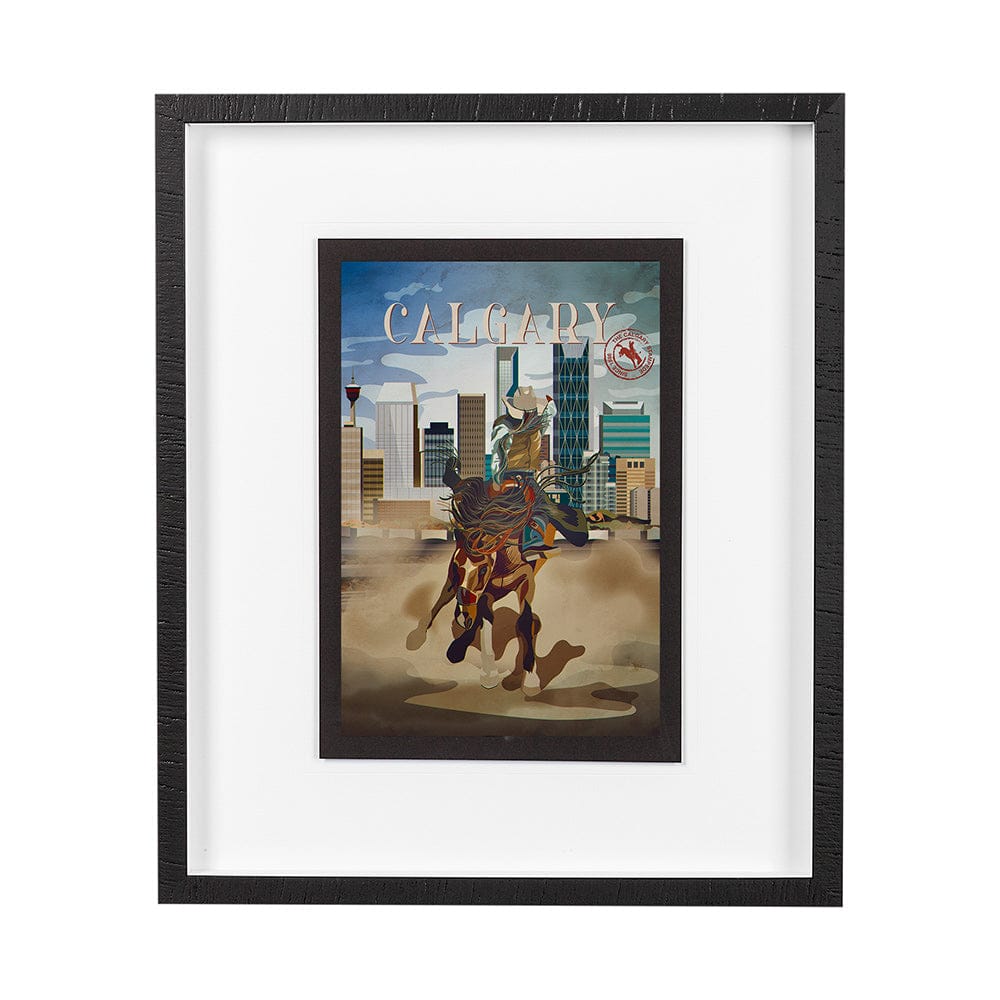 Mercana - Calgary Go Canada M by Mercana Studio a Framed Art Print Matted under Glass - 13696 view 1