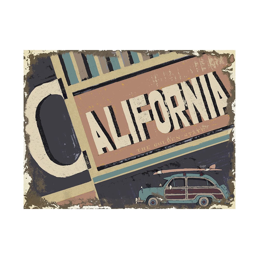Mercana - California by Alarm a Hand Embellished Textured Canvas - 101637-L view 1