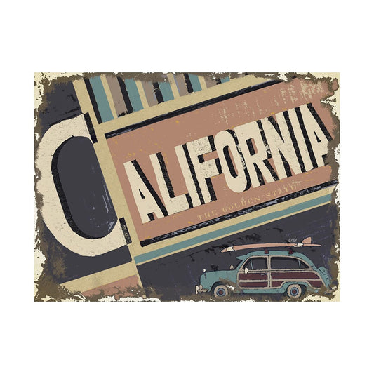 Mercana - California by Alarm a Hand Embellished Textured Canvas - 101637-L view 1