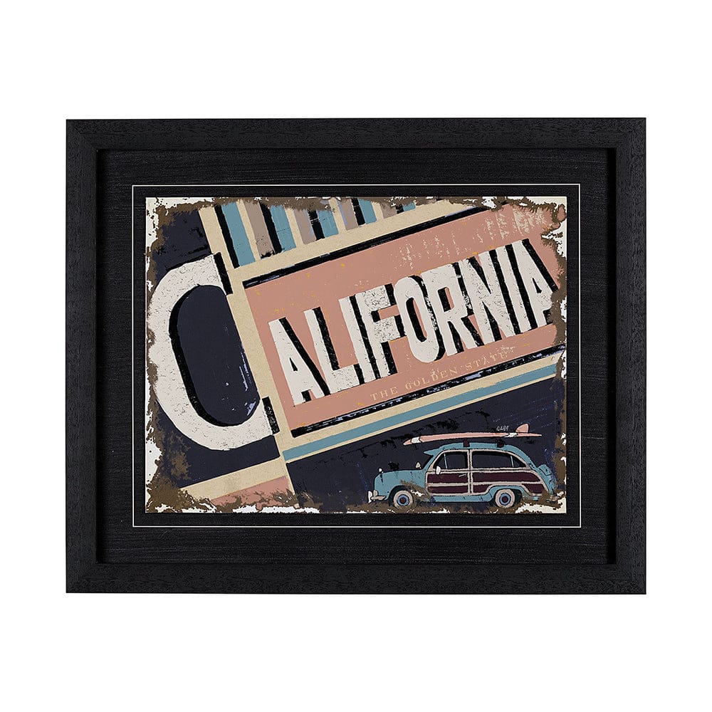 Mercana - California by Alarm a Hand Embellished Textured Framed Art Print - 13222 view 1