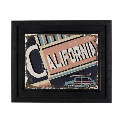 Mercana - California by Alarm a Hand Embellished Textured Framed Art Print - 13222 view 1