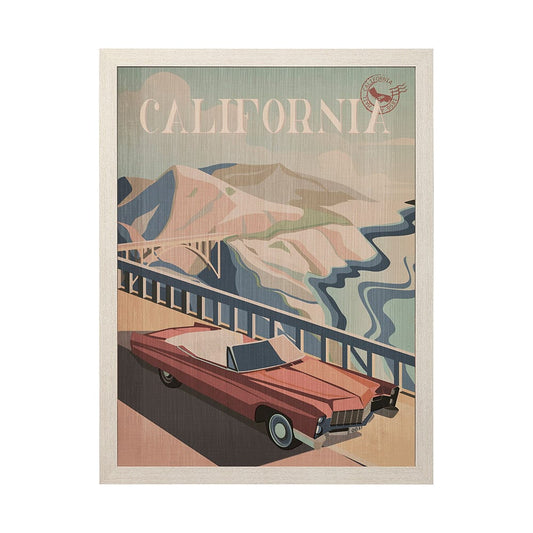 Mercana - California Go USA L by Mercana Studio a Hand Embellished Decograph Framed Art Print - 13586 view 1