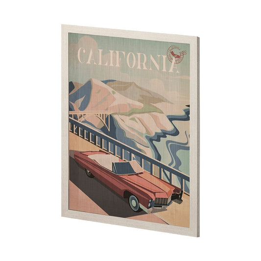 Mercana - California Go USA L by Mercana Studio a Hand Embellished Decograph Framed Art Print - 13586 view 2