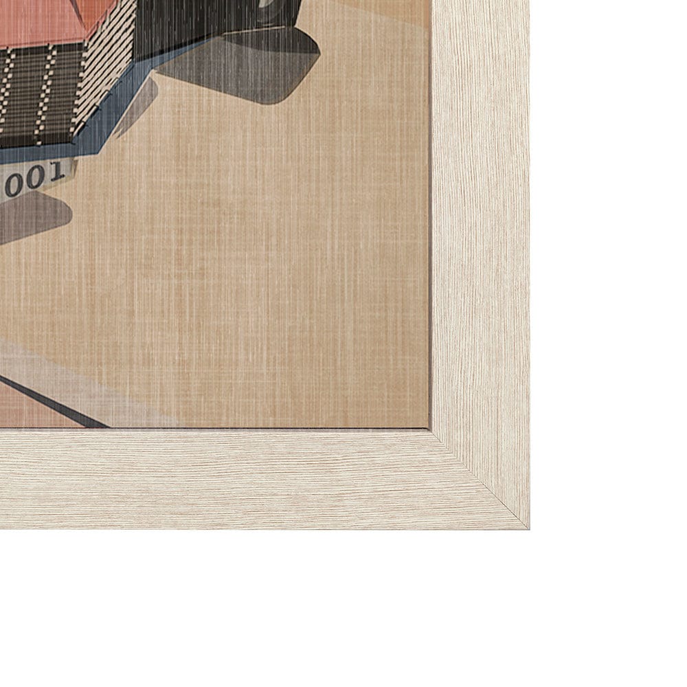 Mercana - California Go USA L by Mercana Studio a Hand Embellished Decograph Framed Art Print - 13586 view 3
