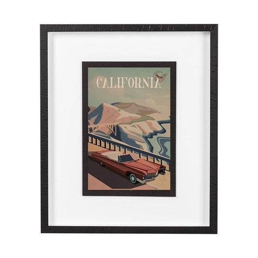 Mercana - California Go USA M by Mercana Studio a Framed Art Print Matted under Glass - 13503 view 1