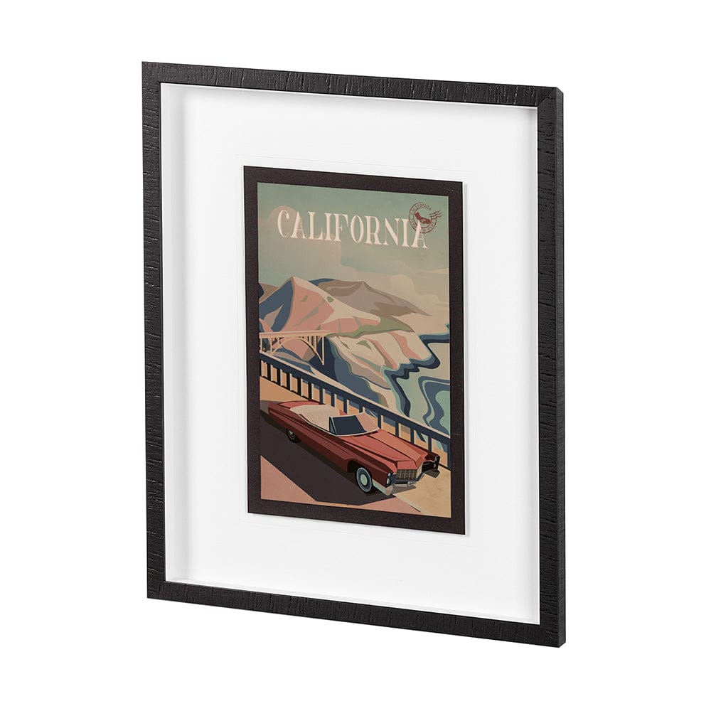 Mercana - California Go USA M by Mercana Studio a Framed Art Print Matted under Glass - 13503 view 2