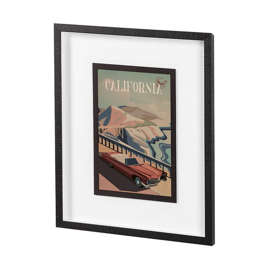 Mercana - California Go USA M by Mercana Studio a Framed Art Print Matted under Glass - 13503 view 2