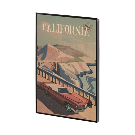 Mercana - California Go USA SM by Mercana Studio a Hand Embellished Decograph Framed Art Print - 13658 view 2