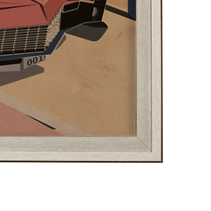 Mercana - California Go USA XL by Mercana Studio a Hand Embellished Decograph Framed Art Print under Glass - 13499 view 4