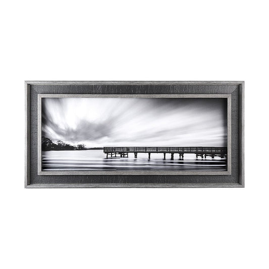 Mercana - Calm by D Burt a Hand Embellished Textured Framed Art Print Matted under Glass - 13241 view 1