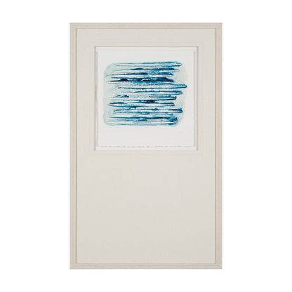 Mercana - Calm River Blue I by Studio M a handmade Original Framed Artwork under Glass - 15013 view 1