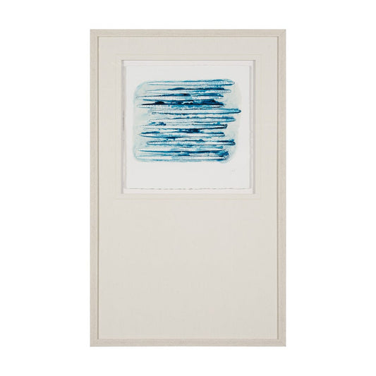 Mercana - Calm River Blue I by Studio M a handmade Original Framed Artwork under Glass - 15013 view 1