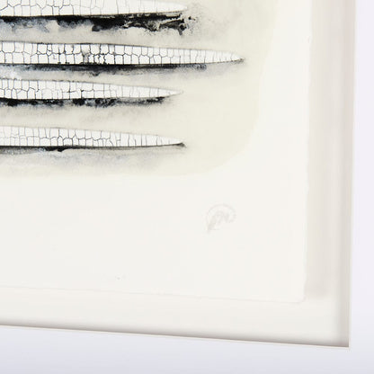 Mercana - Calm River Flowing I by Studio M a handmade Original Framed Artwork under Glass - 14886 view 8