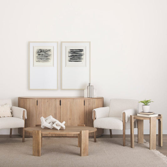 Mercana - Calm River Flowing II by Studio M a handmade Original Framed Artwork under Glass - 14887 view 2