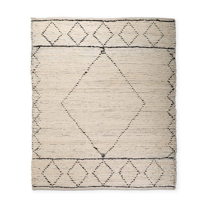 Mercana - Calvert 8x10 Gray Cotton Hand Woven Diamond Patterned Rug - 69498 view 1