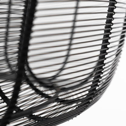 Mercana - Camila 40"x31" Black Metal Mesh-Style Four Bulb Chandelier - 67308 view 7