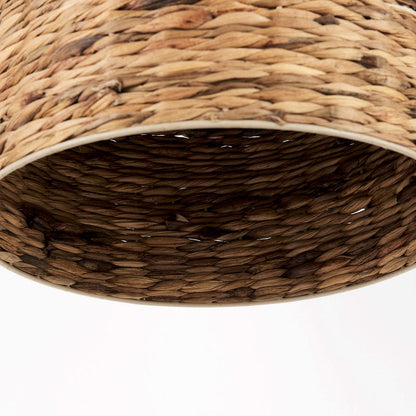 Mercana - Campanile 16.0L x 16.0W x 27.0H Brown Whicker Pendant Light - 69244 view 8