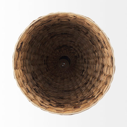 Mercana - Campanile 16.0L x 16.0W x 27.0H Brown Whicker Pendant Light - 69244 view 9