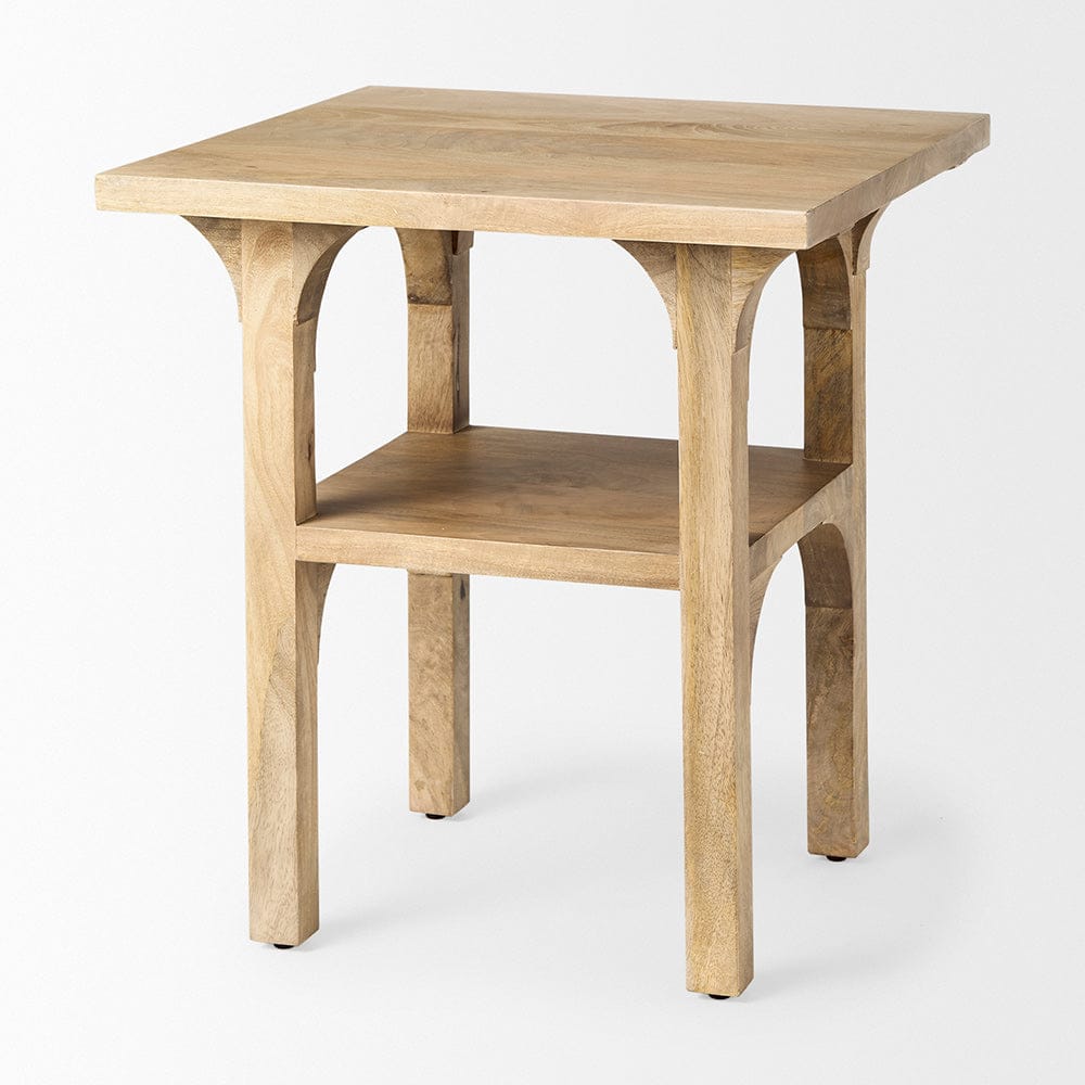 Mercana - Candace Light Wood Bridge Accent Table - 70105 view 3