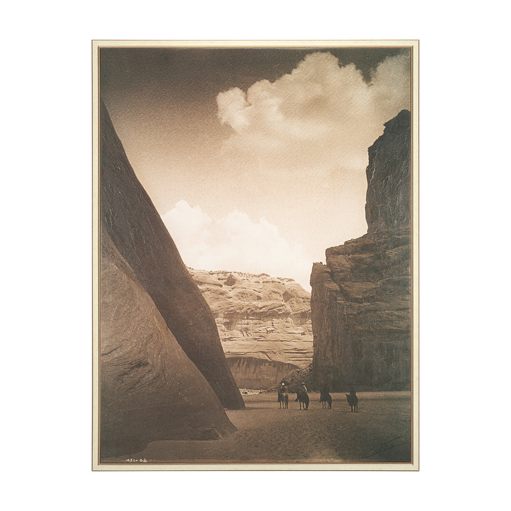 Mercana - Canyon del Muerte, Navajo by Edward Sheriff Curtis a Hand Embellished Textured Framed Canvas - 102680-FL view 1