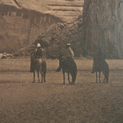 Mercana - Canyon del Muerte, Navajo by Edward Sheriff Curtis a Hand Embellished Textured Framed Canvas - 102680-FL view 6