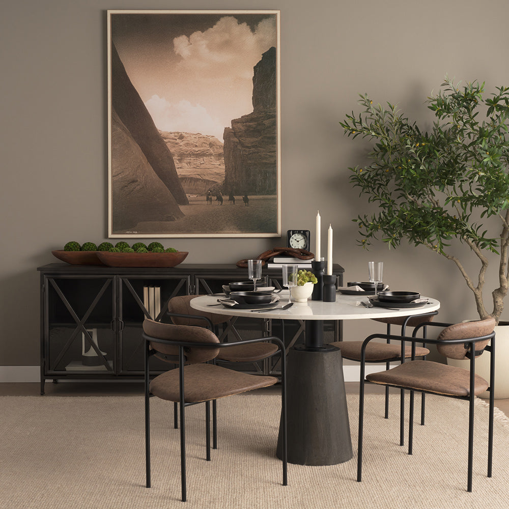 Mercana - Canyon del Muerte, Navajo by Edward Sheriff Curtis a Hand Embellished Textured Framed Canvas - 102680-FL view 8