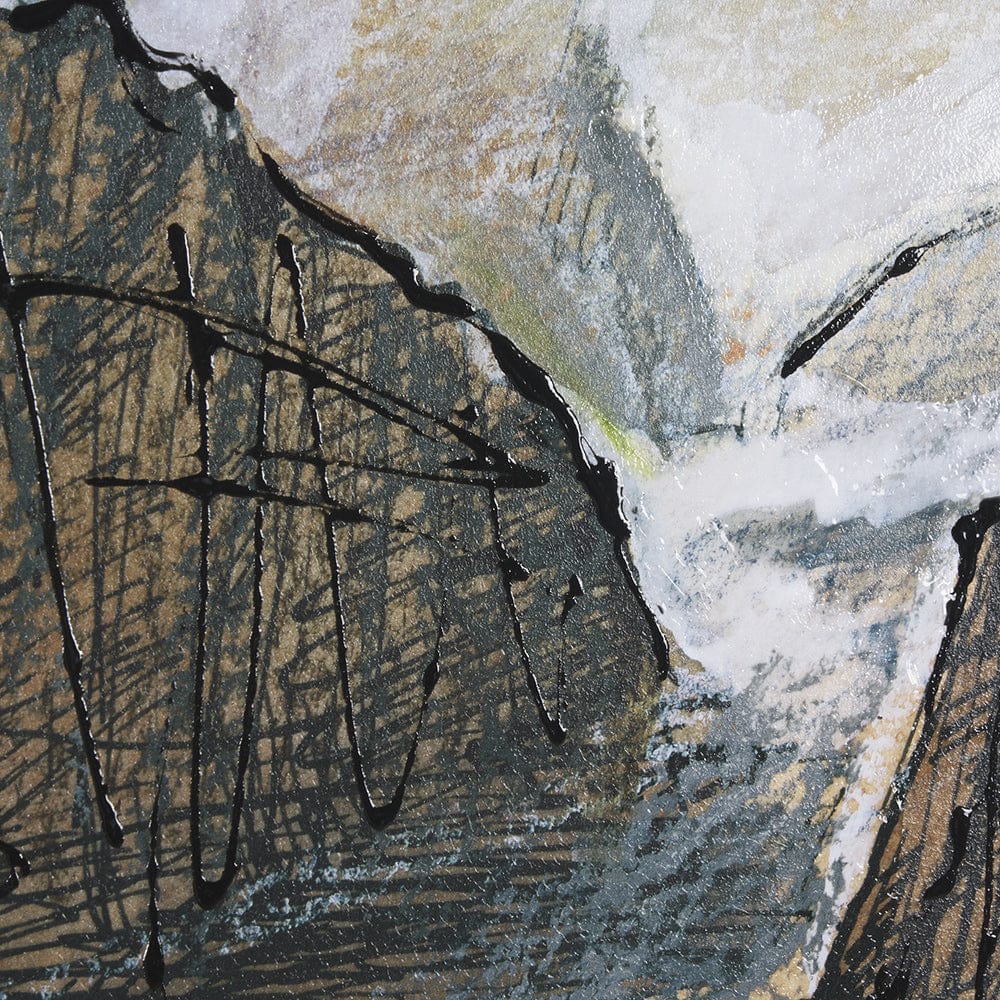 Mercana - Canyon View by Mercana Studio a Hand Embellished Textured Framed Art Print Matted under Glass - 14958 view 6
