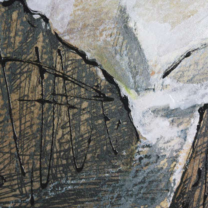 Mercana - Canyon View by Mercana Studio a Hand Embellished Textured Framed Art Print Matted under Glass - 14958 view 6