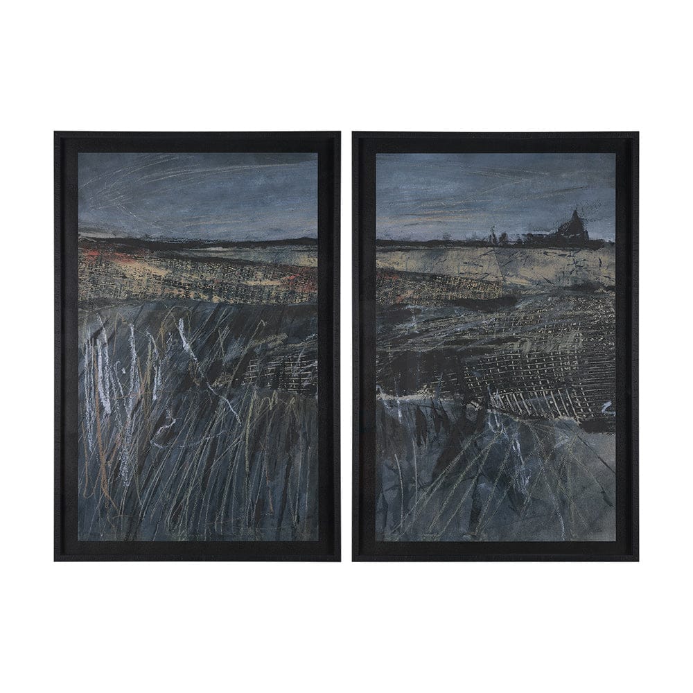 Mercana - Captivating Views by Mercana Studio a Hand Embellished Framed Art Print Matted under Glas (Set of 2) - 15575 view 1