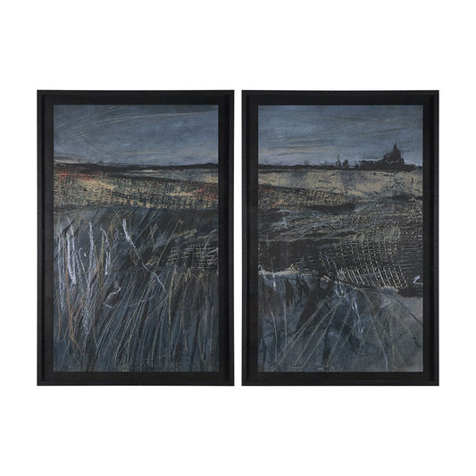Mercana - Captivating Views by Mercana Studio a Hand Embellished Framed Art Print Matted under Glas (Set of 2) - 15575 view 1