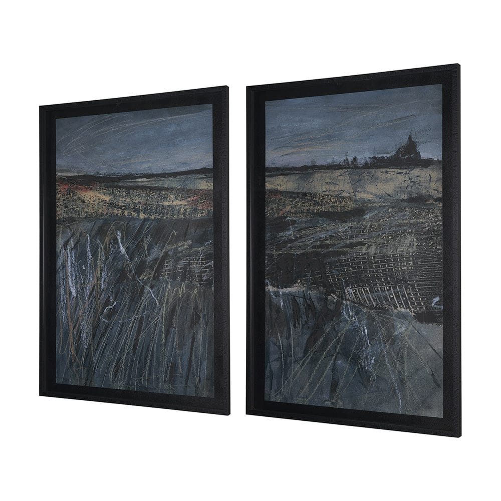 Mercana - Captivating Views by Mercana Studio a Hand Embellished Framed Art Print Matted under Glas (Set of 2) - 15575 view 2