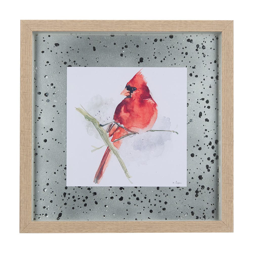 Mercana - Cardinal I by Mercana Studio a Hand Embellished Textured Framed Art Print Matted under Glass - 14234 view 1