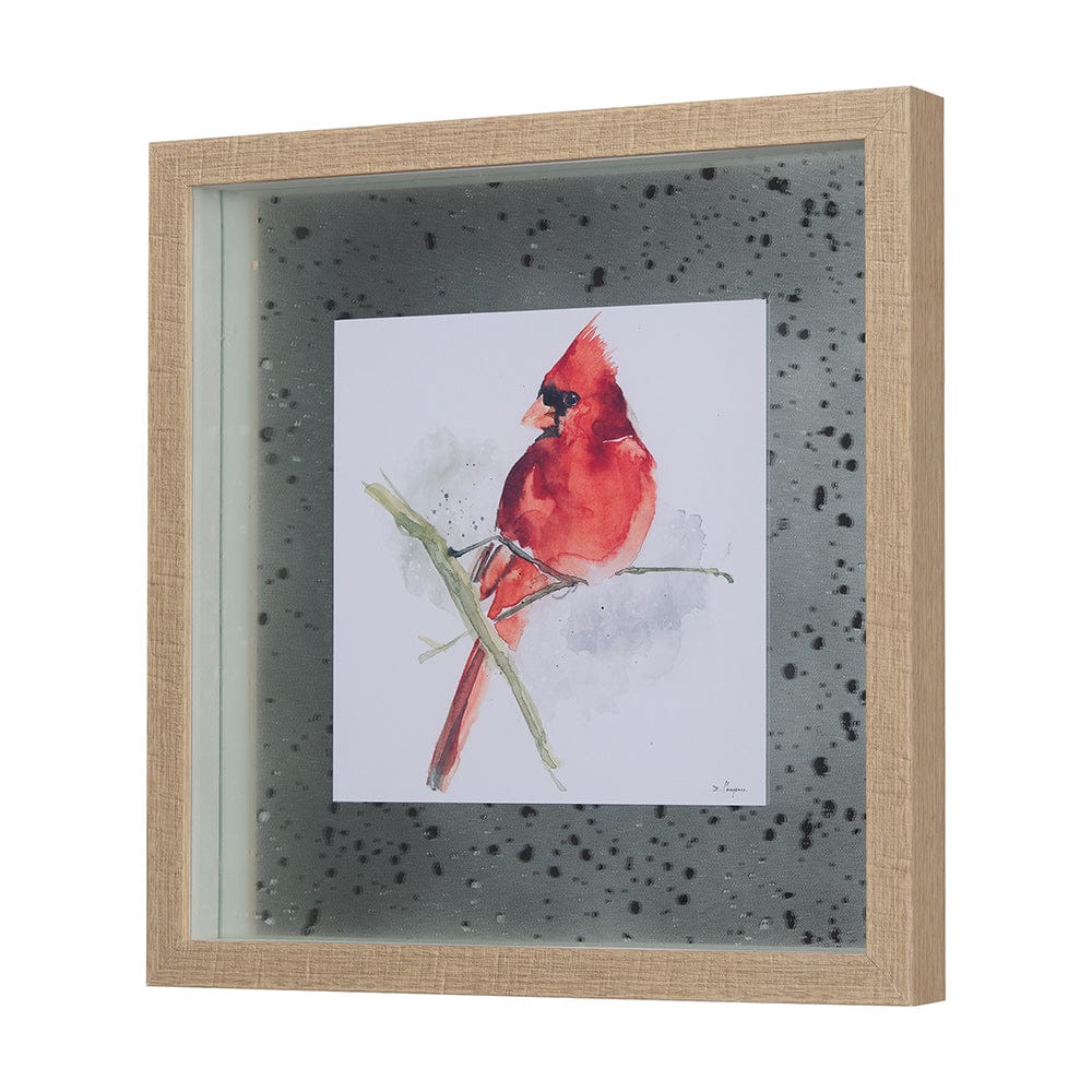 Mercana - Cardinal I by Mercana Studio a Hand Embellished Textured Framed Art Print Matted under Glass - 14234 view 2