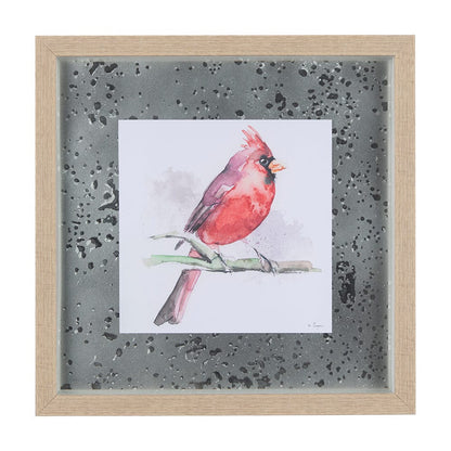 Mercana - Cardinal II by Mercana Studio a Hand Embellished Textured Framed Art Print Matted under Glass - 14235 view 1
