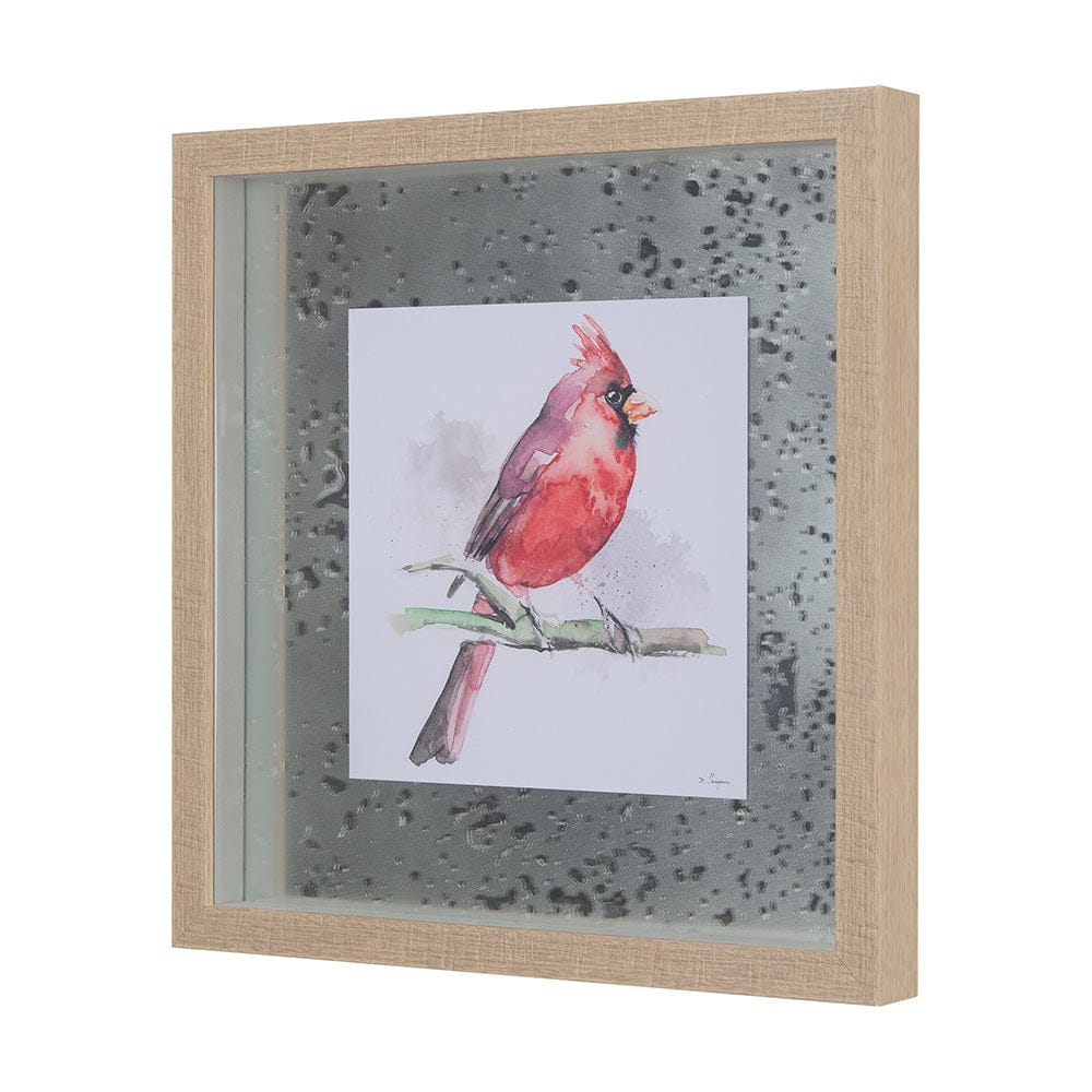 Mercana - Cardinal II by Mercana Studio a Hand Embellished Textured Framed Art Print Matted under Glass - 14235 view 2