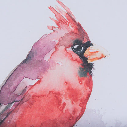 Mercana - Cardinal II by Mercana Studio a Hand Embellished Textured Framed Art Print Matted under Glass - 14235 view 6