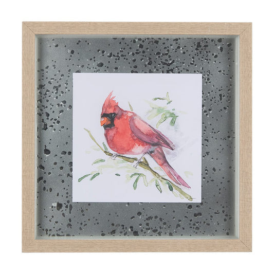 Mercana - Cardinal III by Mercana Studio a Hand Embellished Textured Framed Art Print Matted under Glass - 14236 view 1