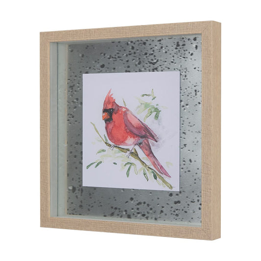 Mercana - Cardinal III by Mercana Studio a Hand Embellished Textured Framed Art Print Matted under Glass - 14236 view 2