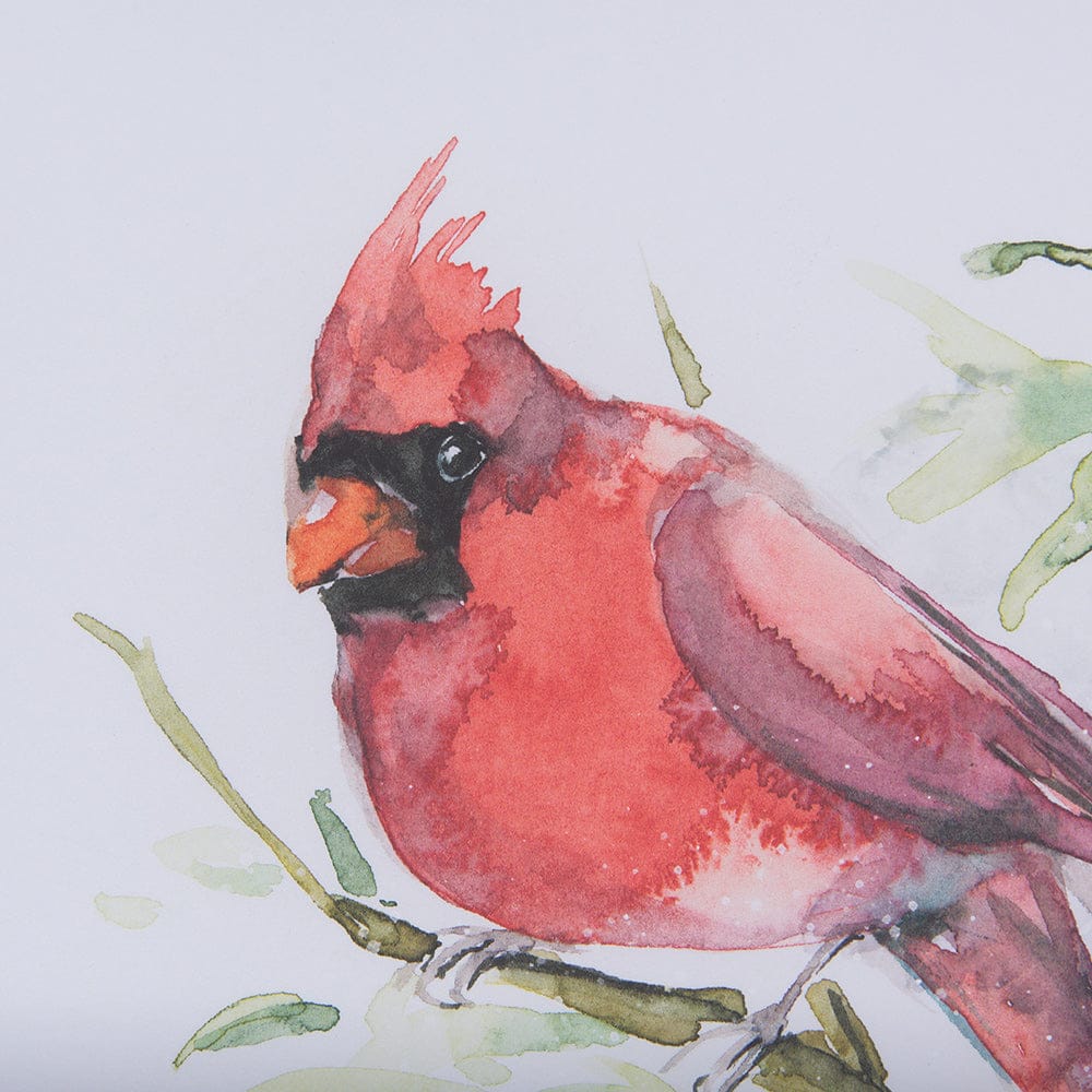 Mercana - Cardinal III by Mercana Studio a Hand Embellished Textured Framed Art Print Matted under Glass - 14236 view 6