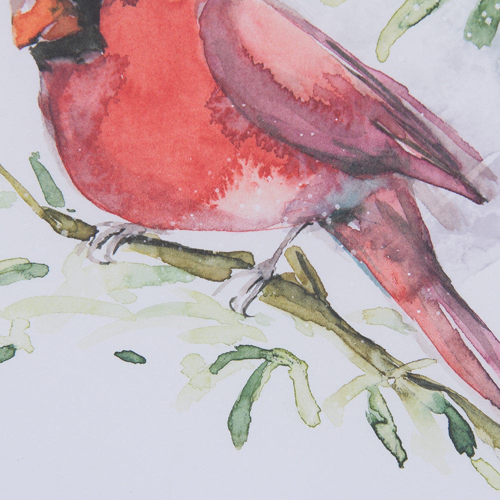 Mercana - Cardinal III by Mercana Studio a Hand Embellished Textured Framed Art Print Matted under Glass - 14236 view 7