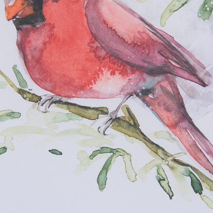Mercana - Cardinal III by Mercana Studio a Hand Embellished Textured Framed Art Print Matted under Glass - 14236 view 7