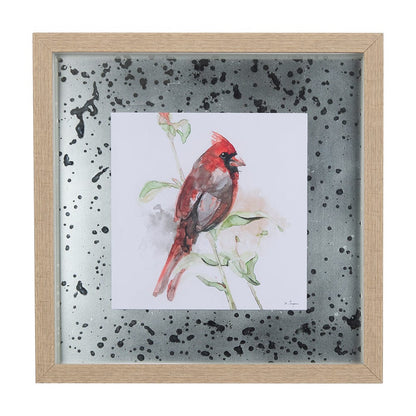 Mercana - Cardinal IV by Mercana Studio a Hand Embellished Textured Framed Art Print Matted under Glass - 14237 view 1