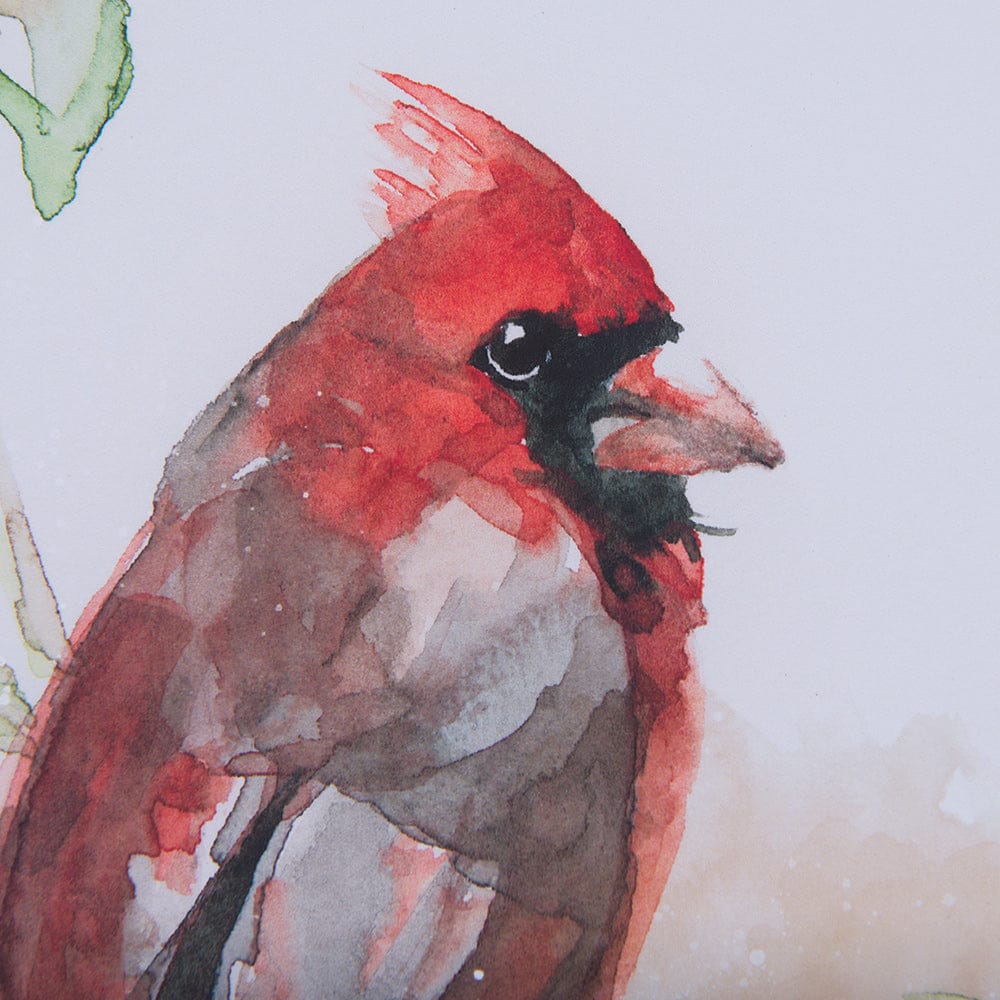 Mercana - Cardinal IV by Mercana Studio a Hand Embellished Textured Framed Art Print Matted under Glass - 14237 view 7